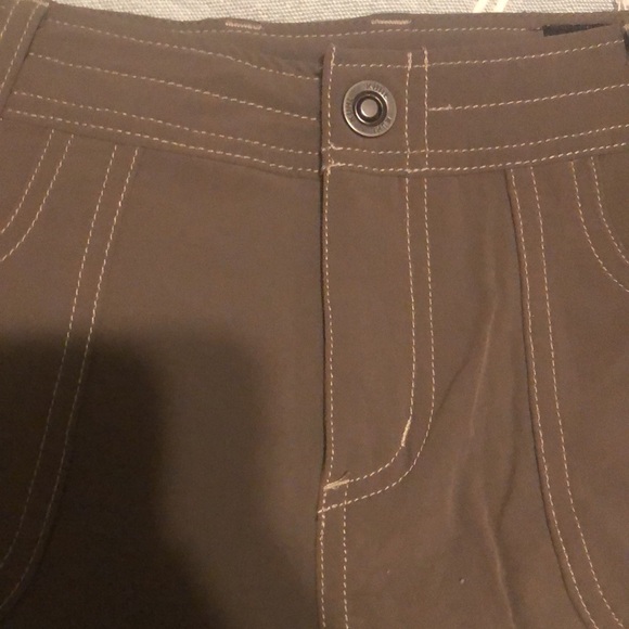 Kuhl hiking shorts - Ladies, size 6, dark taupe fabric w/ light colored stitch - Picture 4 of 6